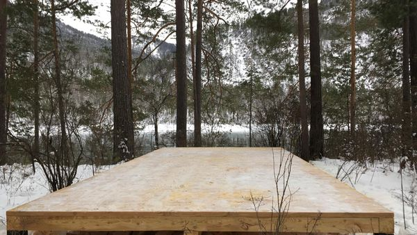 настил для палатки глэмпинга сафари тента